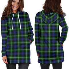 Baillie Modern Tartan Plaid Hoodie Dress