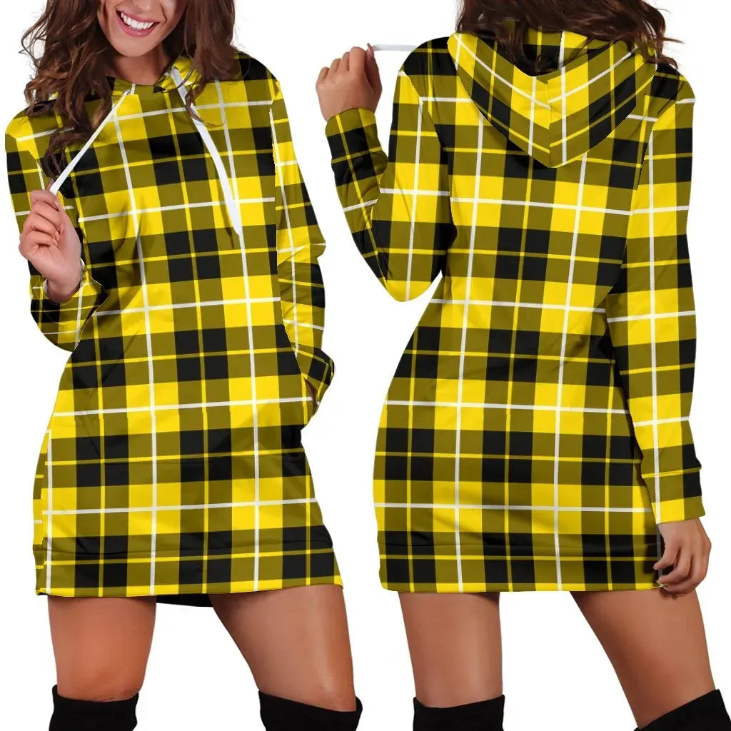 Barclay Dress Modern Tartan Plaid Hoodie Dress