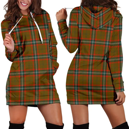 Seton Hunting Modern Tartan Plaid Hoodie Dress