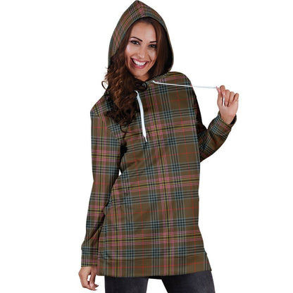 Kennedy Weathered Tartan Plaid Hoodie Dress