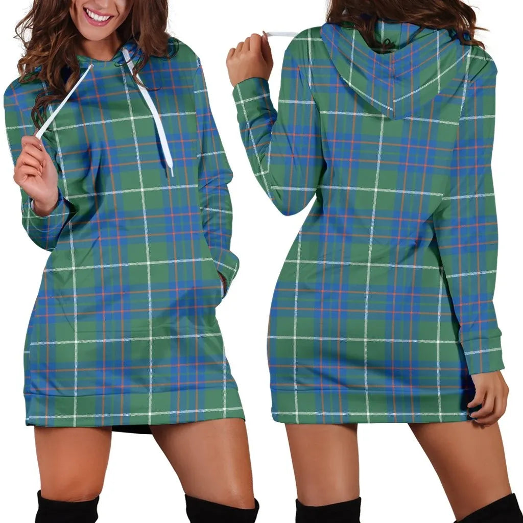 MacIntyre Hunting Ancient Tartan Plaid Hoodie Dress