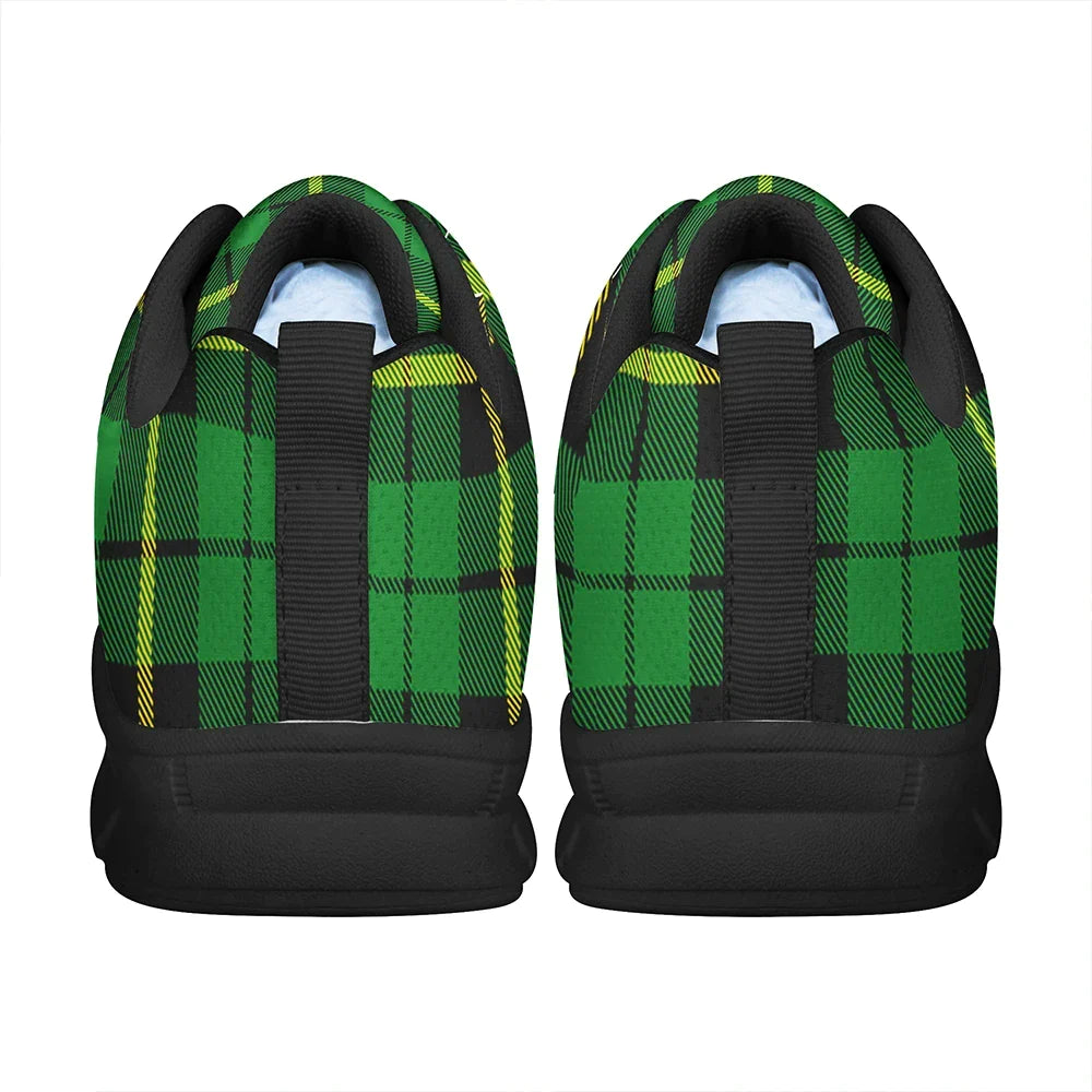 Wallace Hunting - Green Tartan Plaid Sneakers