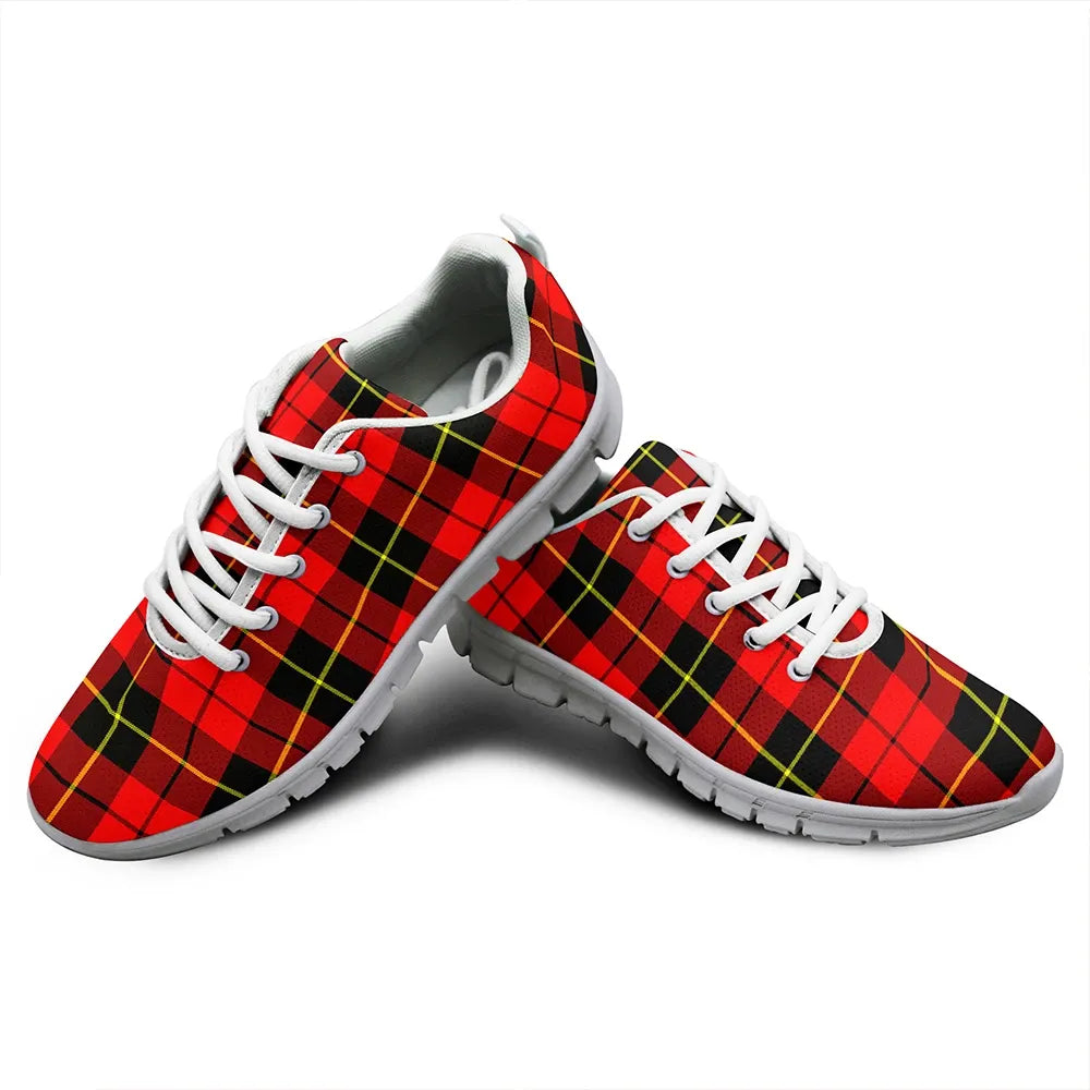 Wallace Hunting - Red Tartan Plaid Sneakers