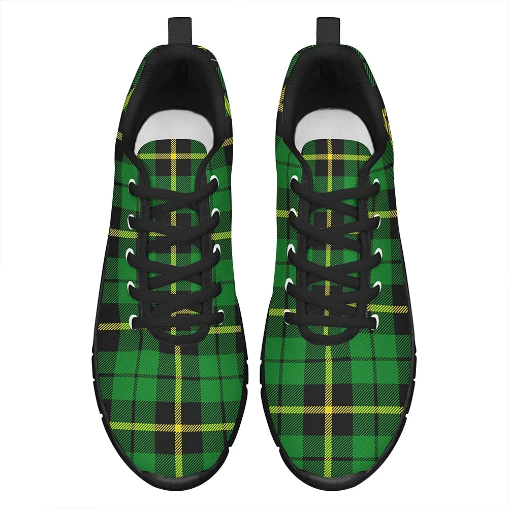 Wallace Hunting - Green Tartan Plaid Sneakers