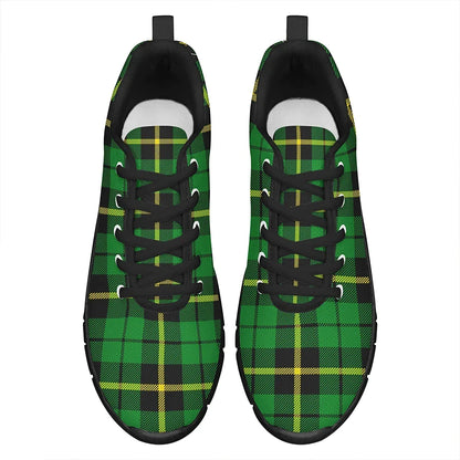 Wallace Hunting - Green Tartan Plaid Sneakers