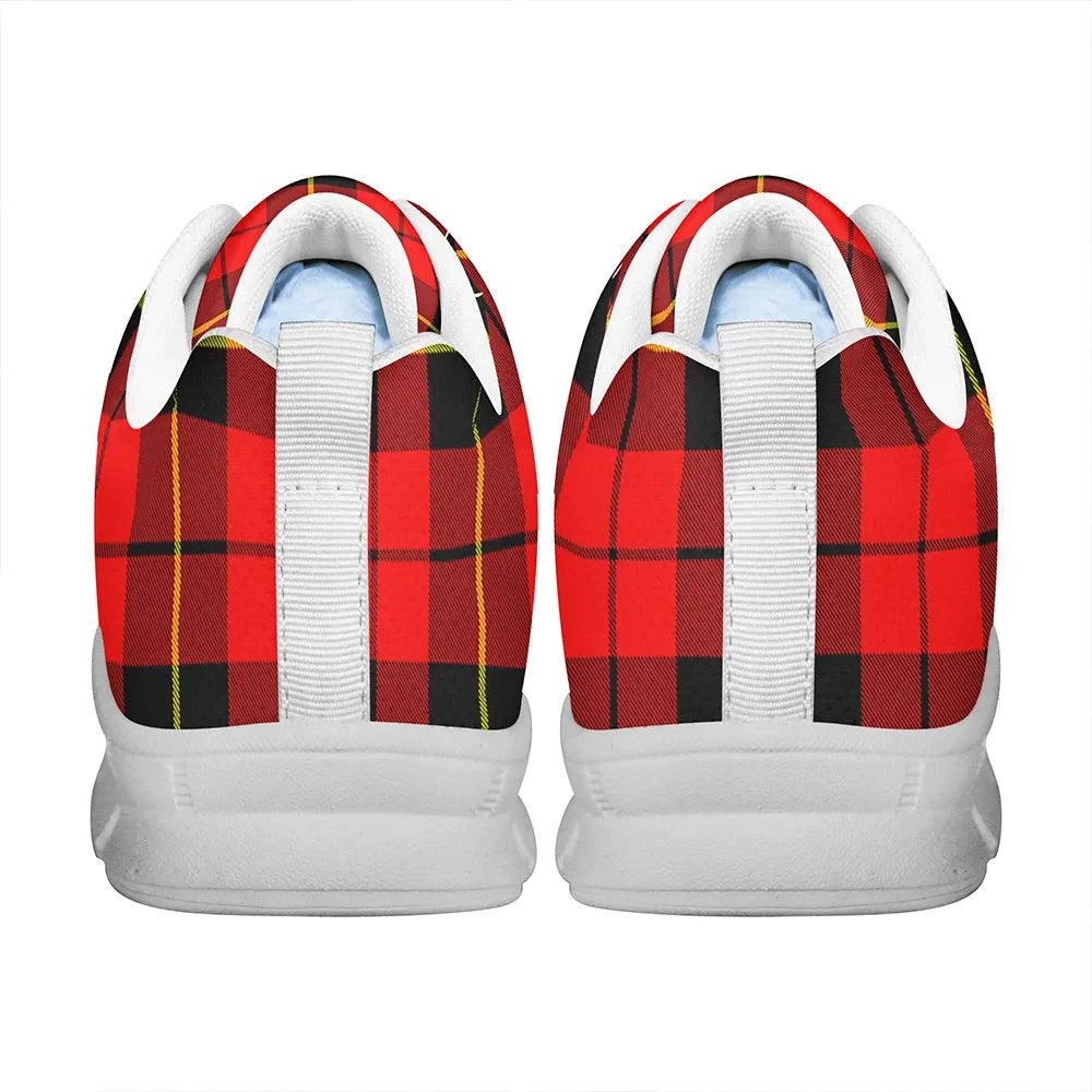 Wallace Hunting - Red Tartan Plaid Sneakers