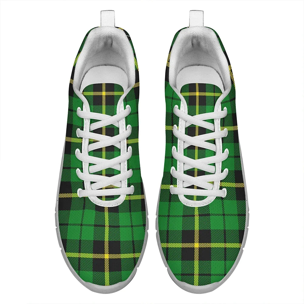 Wallace Hunting - Green Tartan Plaid Sneakers