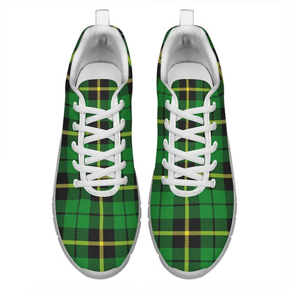 Wallace Hunting - Green Tartan Plaid Sneakers