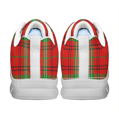 Morrison Red Modern Tartan Plaid Sneakers