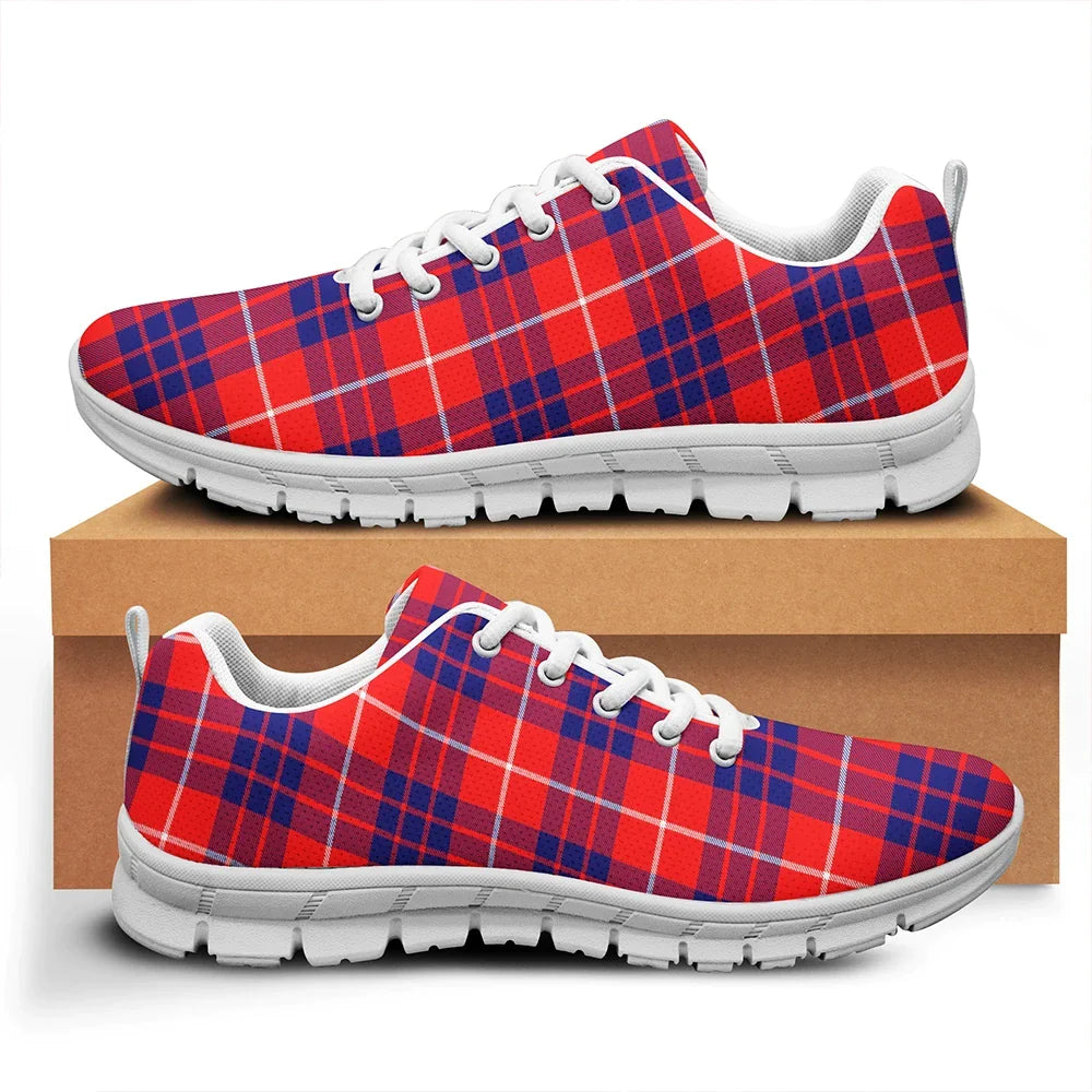 Hamilton Modern Tartan Plaid Sneakers