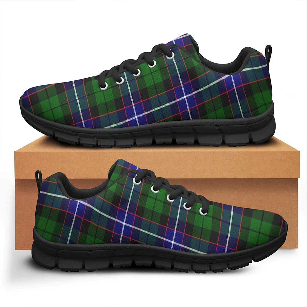 Russell Modern Tartan Plaid Sneakers