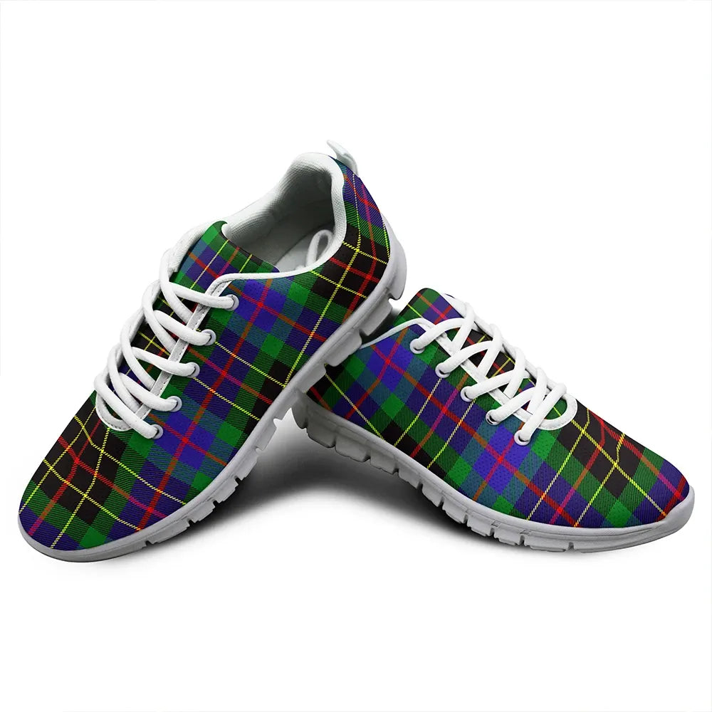 Brodie Hunting Modern Tartan Plaid Sneakers