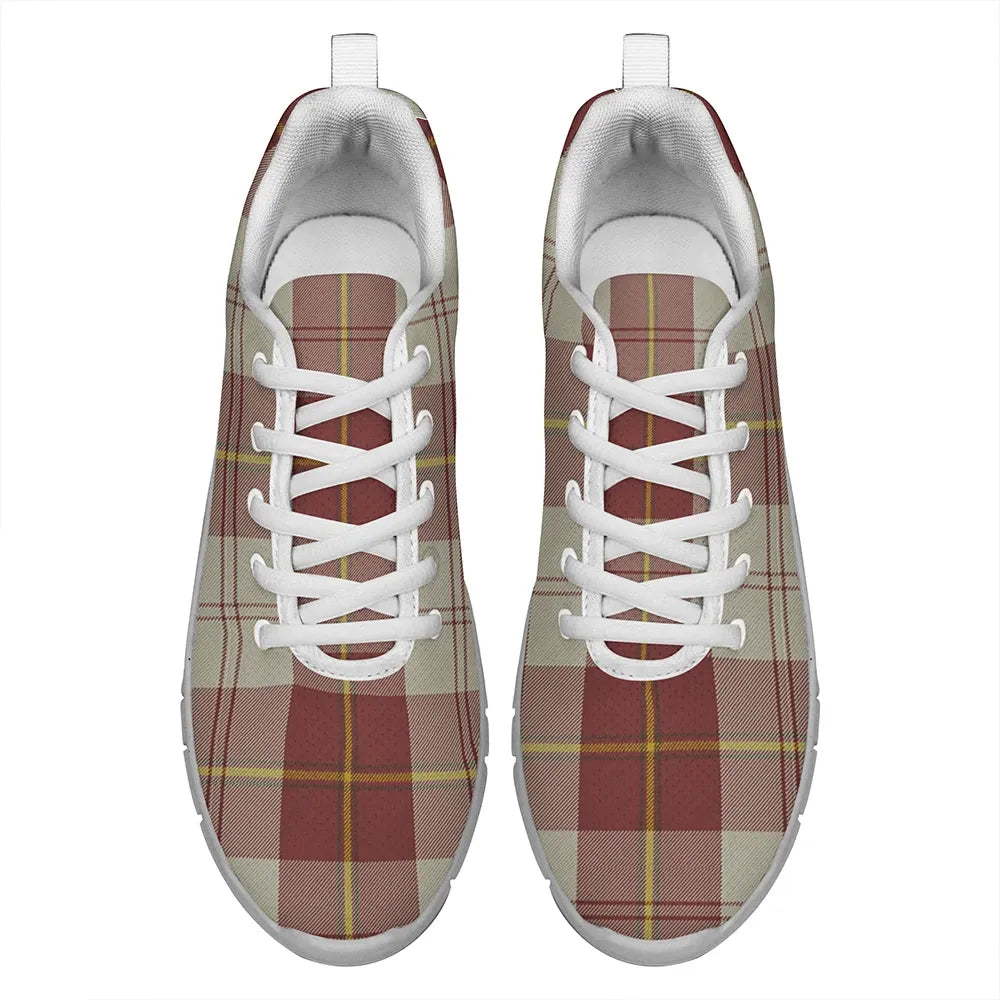 Cunningham Burgundy Dancers Tartan Plaid Sneakers