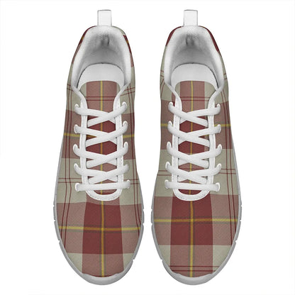 Cunningham Burgundy Dancers Tartan Plaid Sneakers