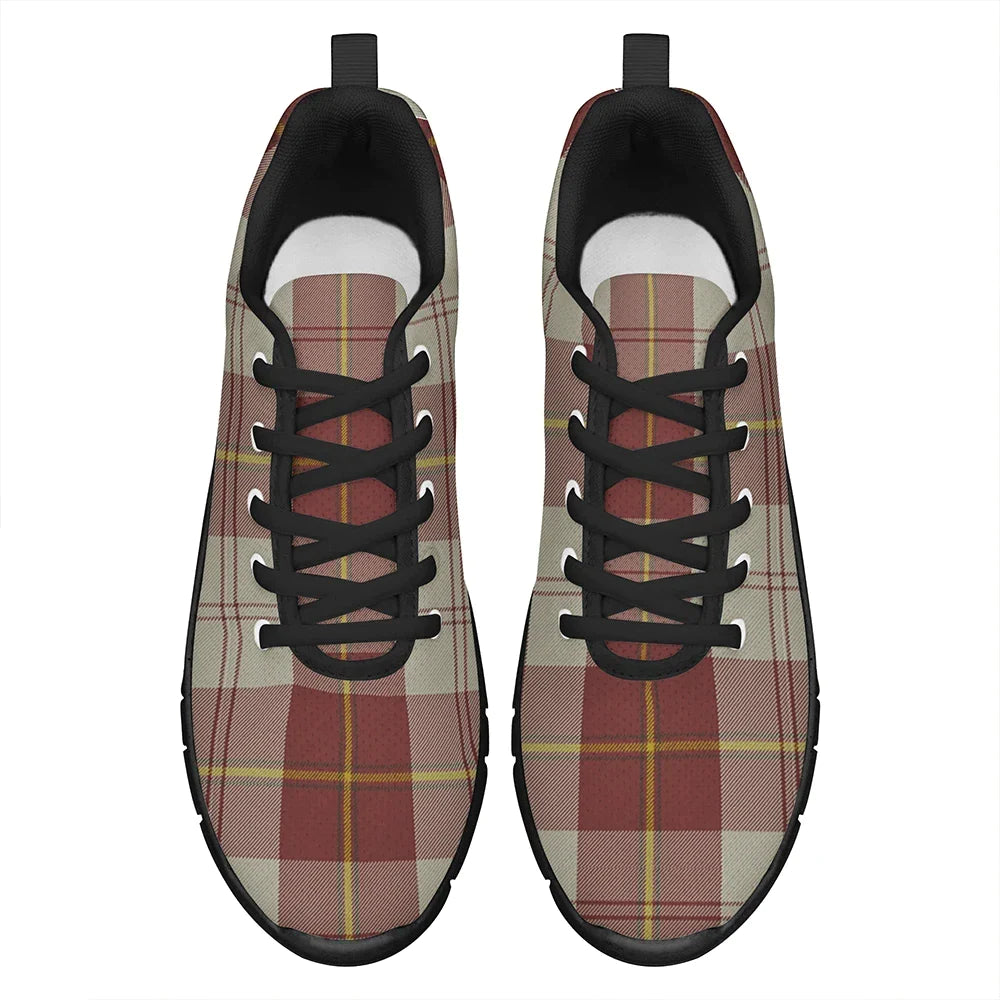 Cunningham Burgundy Dancers Tartan Plaid Sneakers