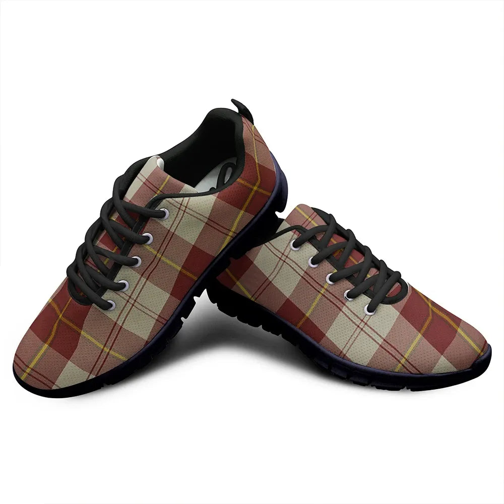 Cunningham Burgundy Dancers Tartan Plaid Sneakers