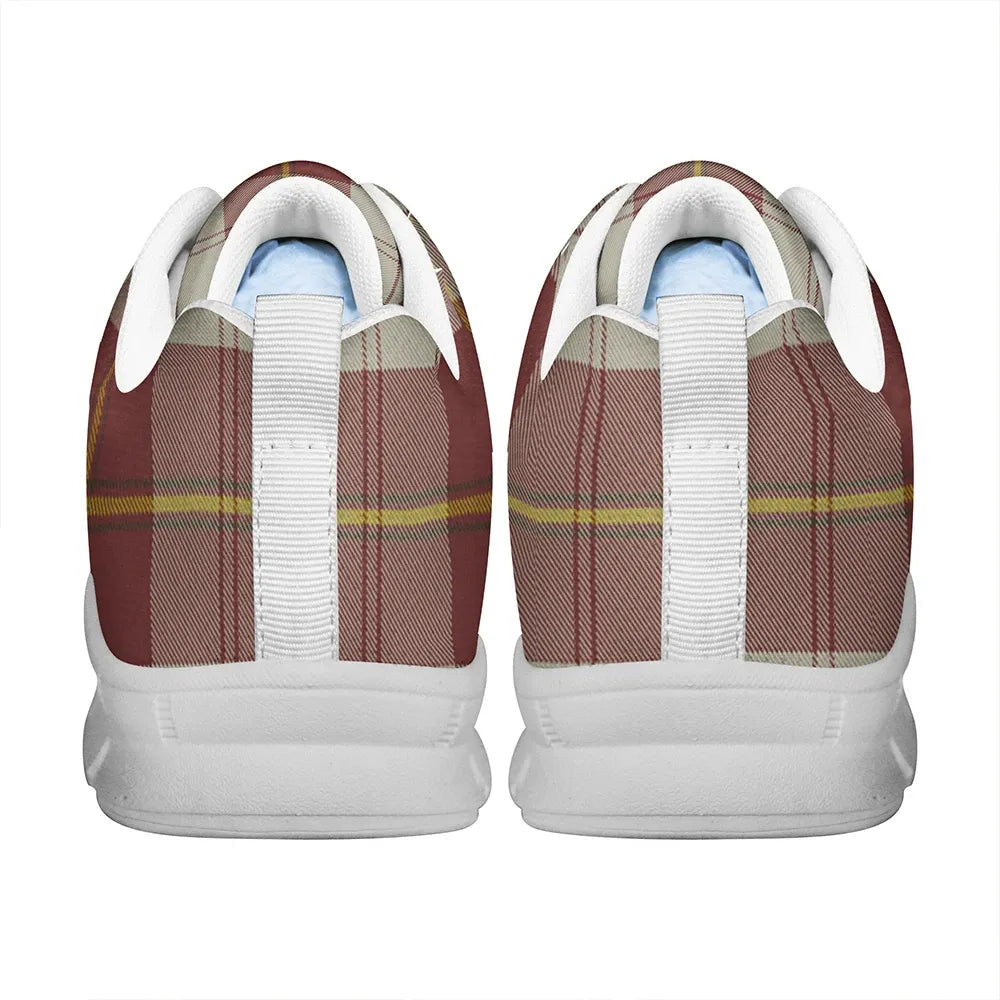 Cunningham Burgundy Dancers Tartan Plaid Sneakers