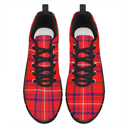 Rose Modern Tartan Plaid Sneakers