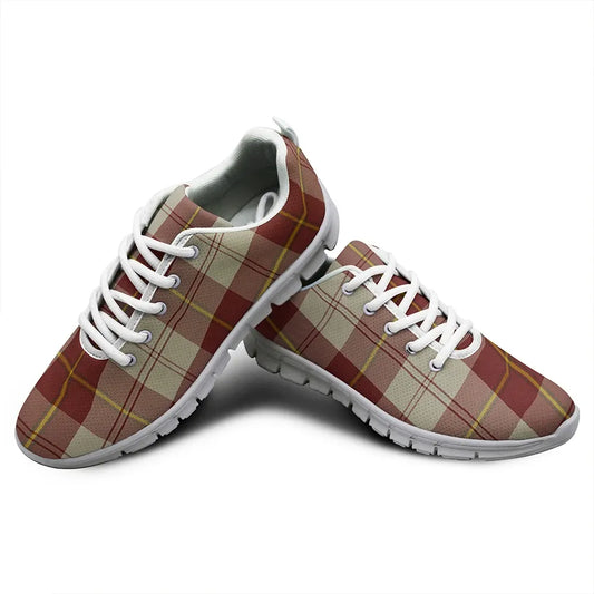 Cunningham Burgundy Dancers Tartan Plaid Sneakers