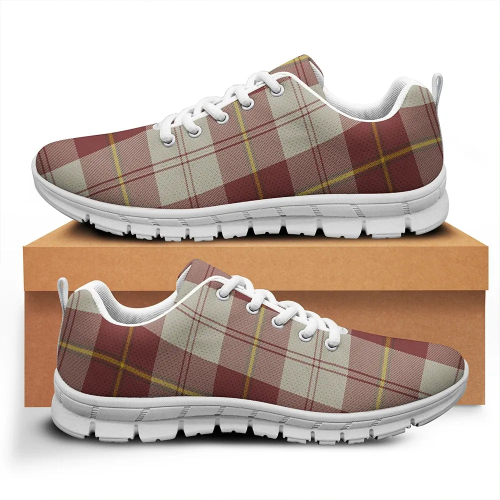 Cunningham Burgundy Dancers Tartan Plaid Sneakers