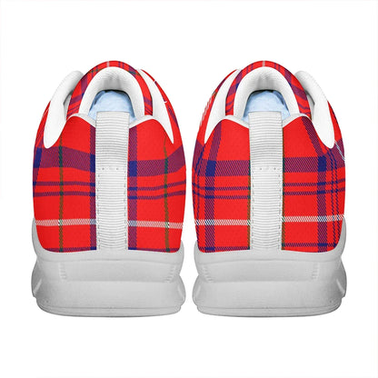 Rose Modern Tartan Plaid Sneakers