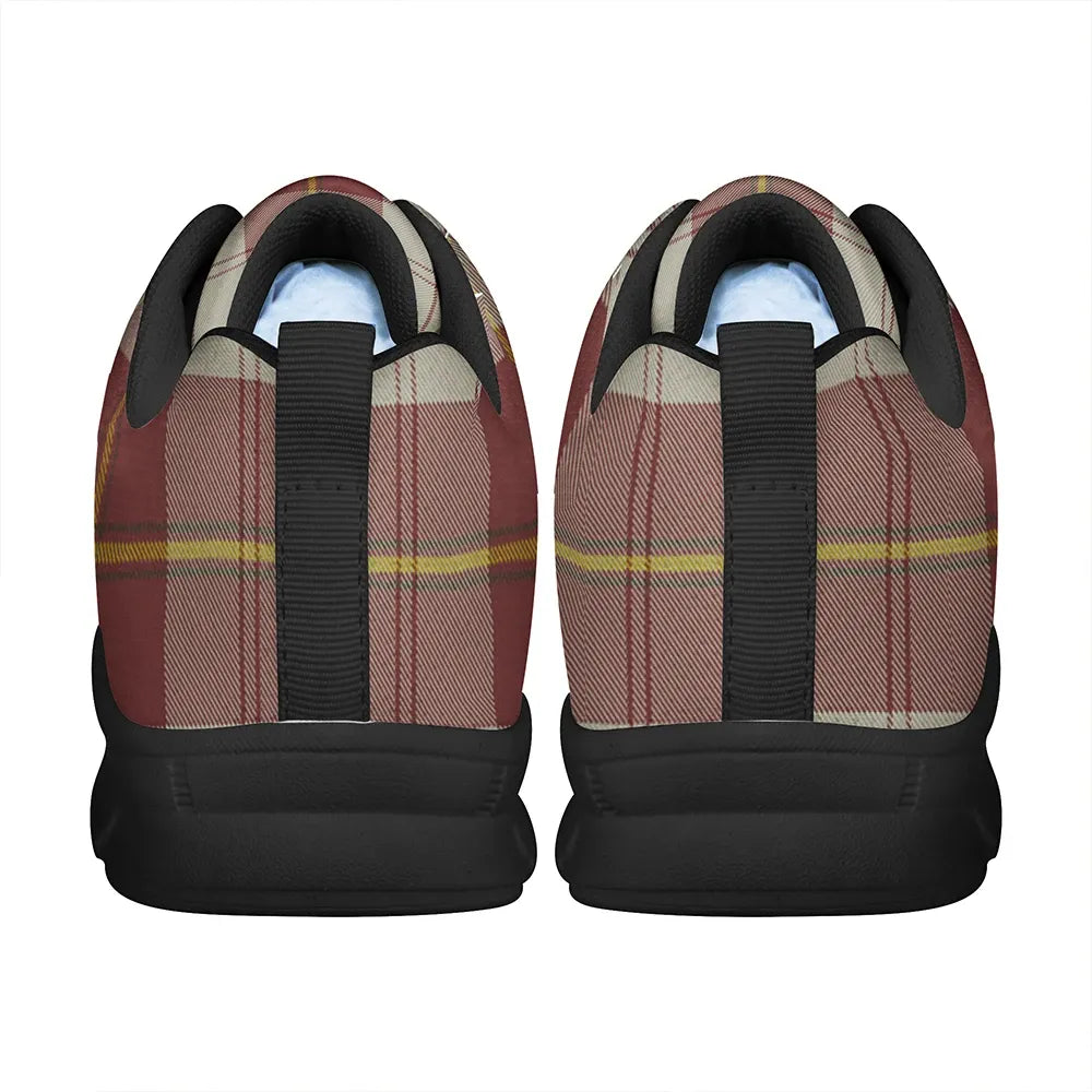 Cunningham Burgundy Dancers Tartan Plaid Sneakers