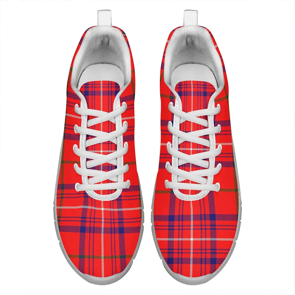 Rose Modern Tartan Plaid Sneakers