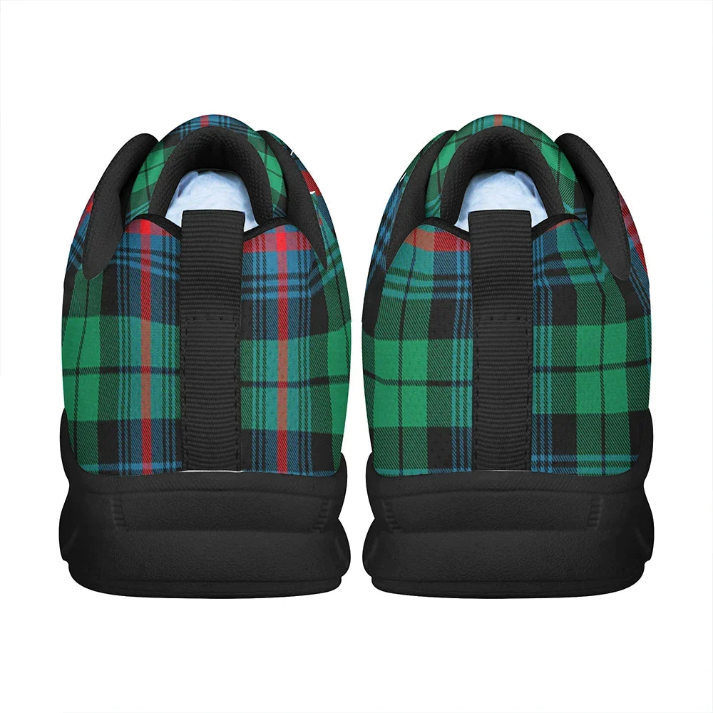 Urquhart Broad Red Ancient Tartan Plaid Sneakers