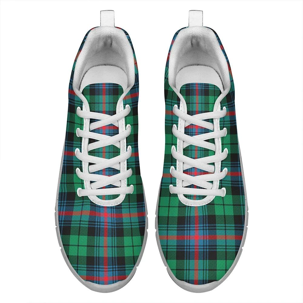 Urquhart Broad Red Ancient Tartan Plaid Sneakers