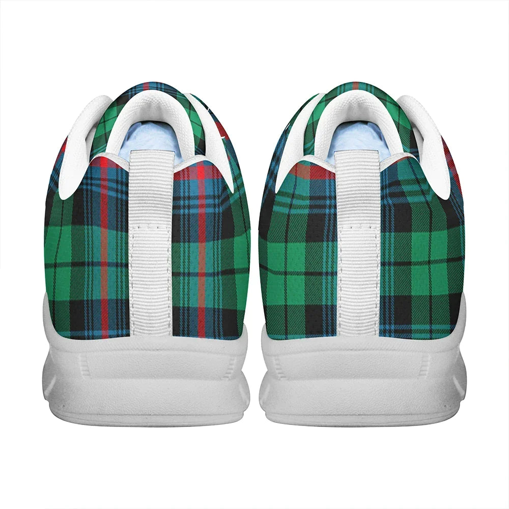 Urquhart Broad Red Ancient Tartan Plaid Sneakers