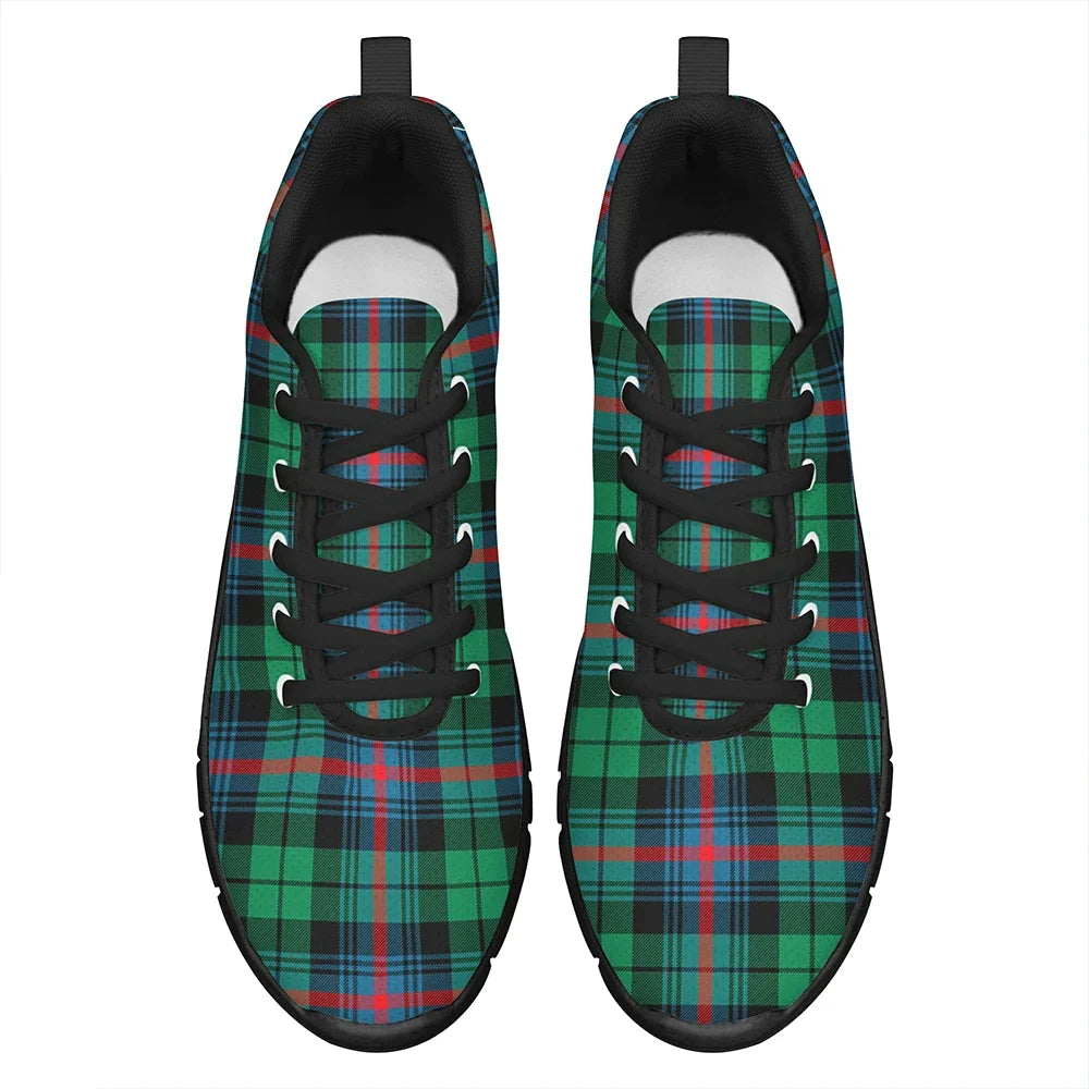 Urquhart Broad Red Ancient Tartan Plaid Sneakers