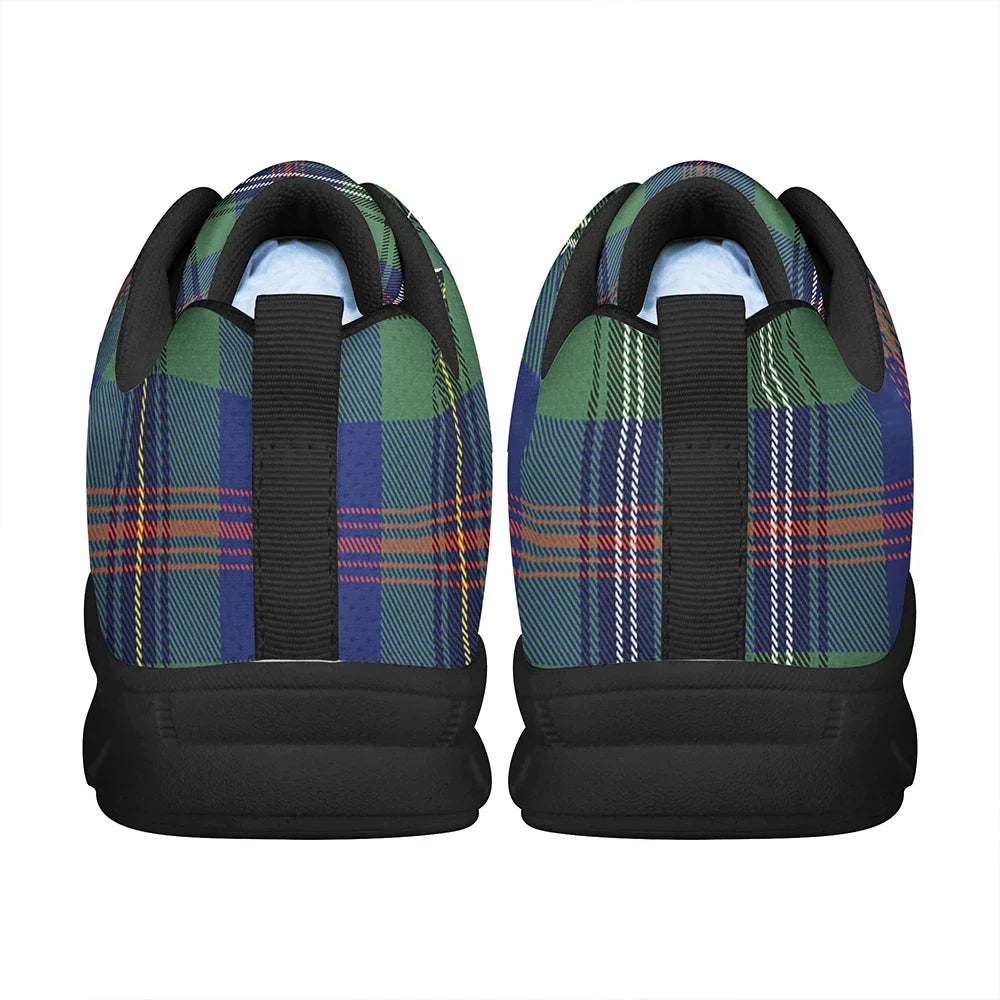 Wood Modern Tartan Plaid Sneakers