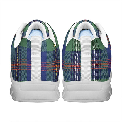 Wood Modern Tartan Plaid Sneakers