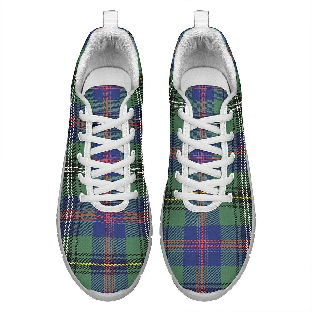 Wood Modern Tartan Plaid Sneakers