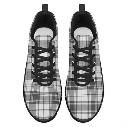 Douglas Grey Modern Tartan Plaid Sneakers