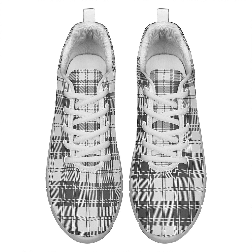 Douglas Grey Modern Tartan Plaid Sneakers