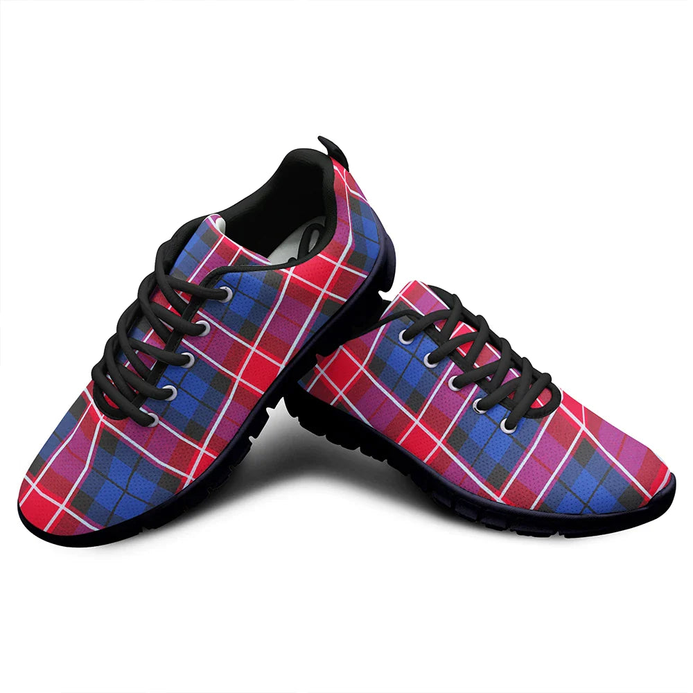 Graham of Menteith Red Tartan Plaid Sneakers