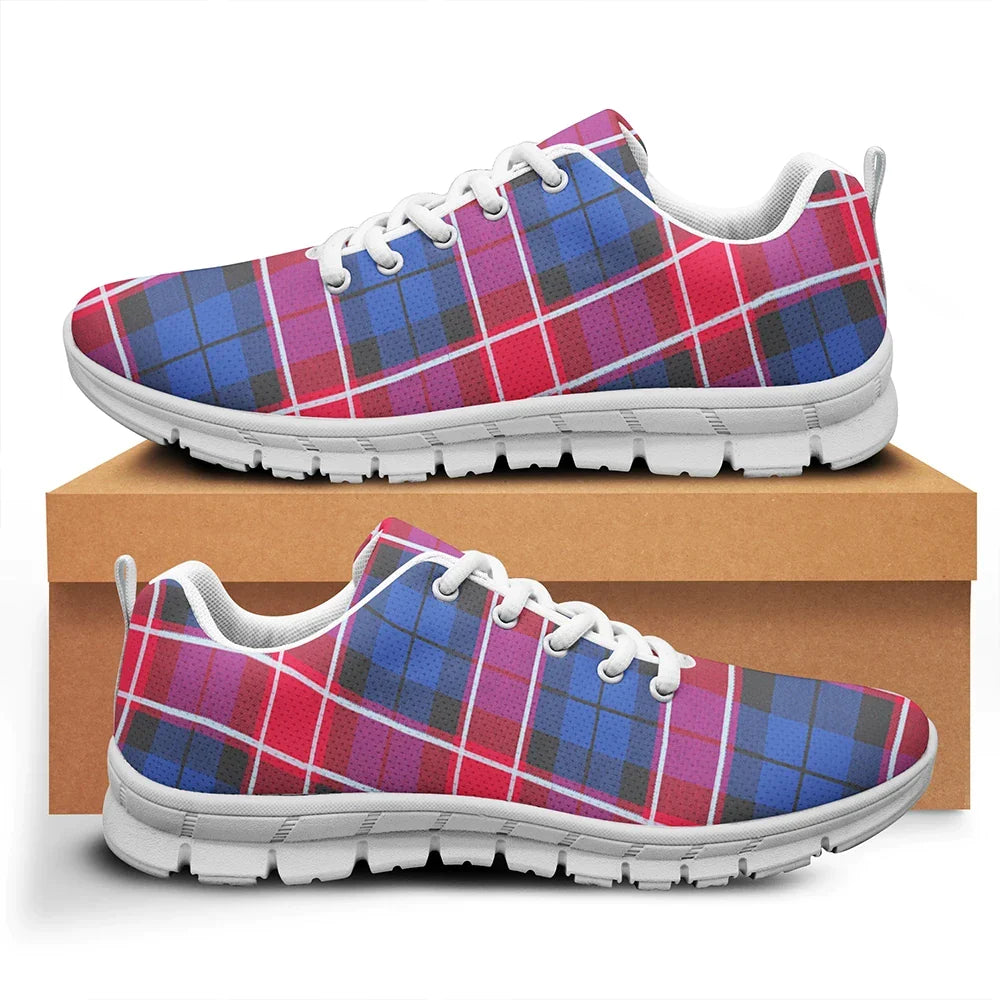 Graham of Menteith Red Tartan Plaid Sneakers