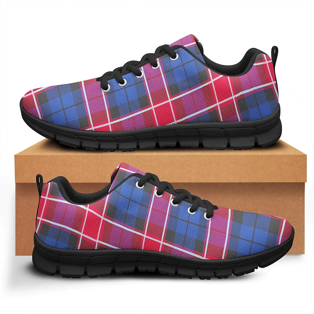 Graham of Menteith Red Tartan Plaid Sneakers