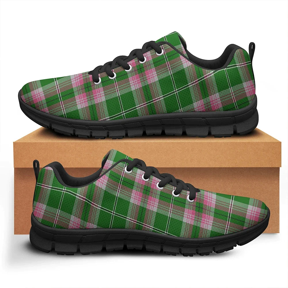 Gray Hunting Tartan Plaid Sneakers