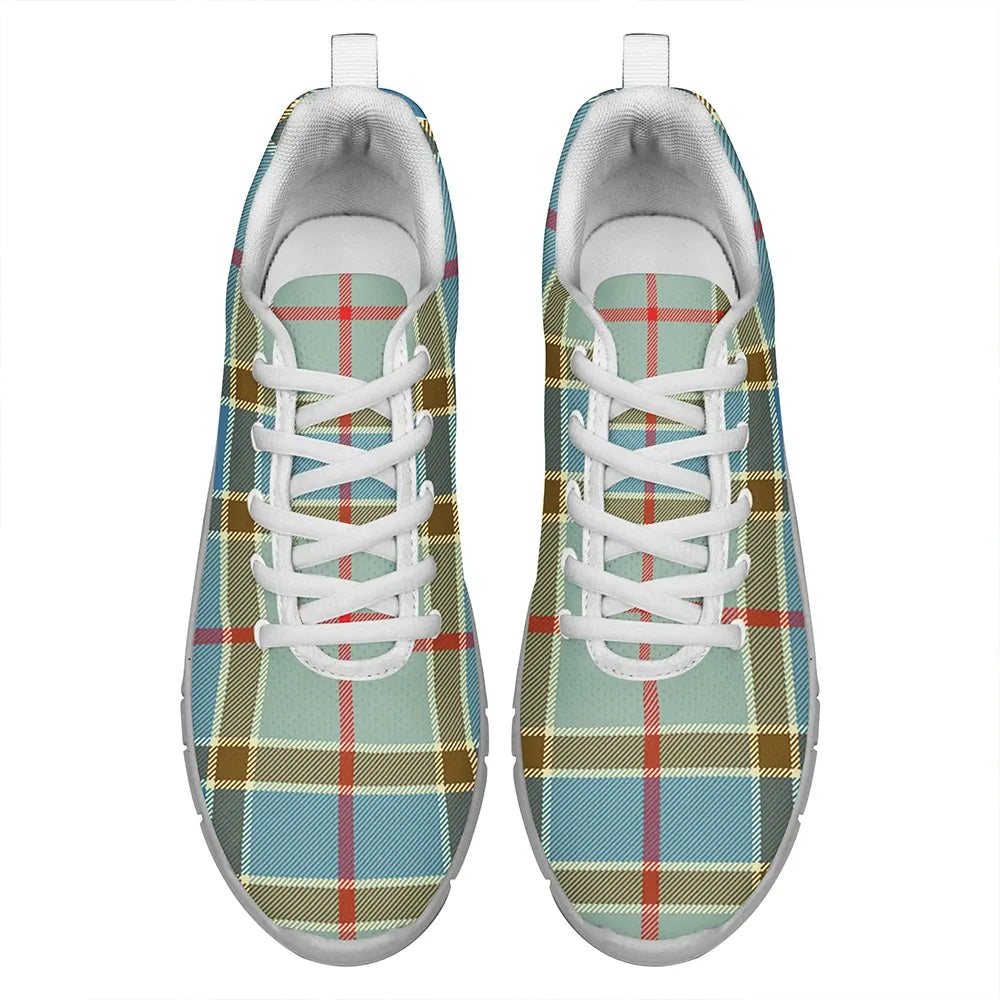 Balfour Blue Tartan Plaid Sneakers