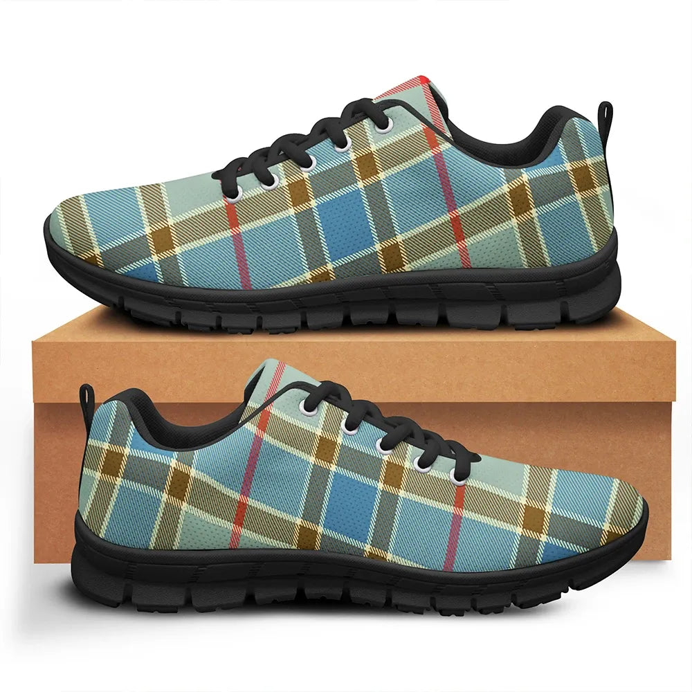 Balfour Blue Tartan Plaid Sneakers