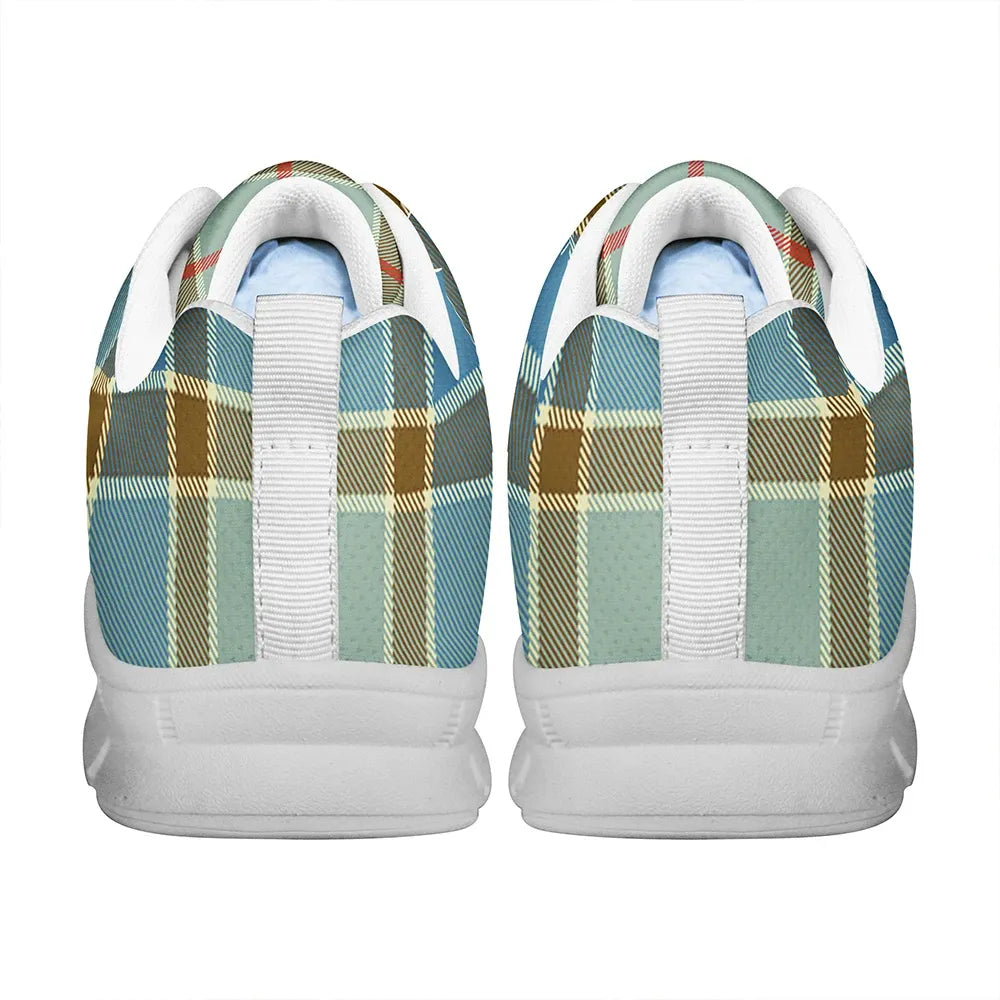 Balfour Blue Tartan Plaid Sneakers