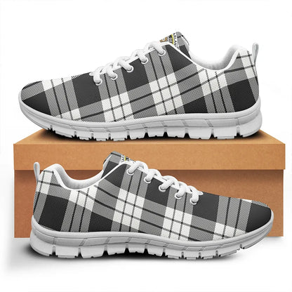 MacFarlane Black & White Ancient Tartan Crest Sneakers