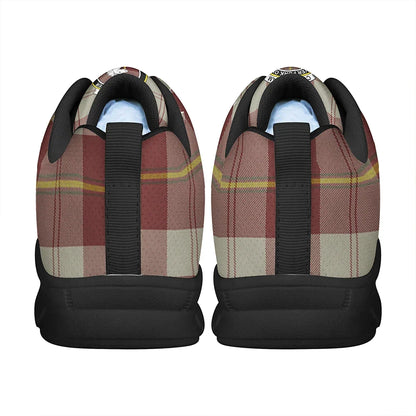 Cunningham Burgundy Dancers Tartan Crest Sneakers