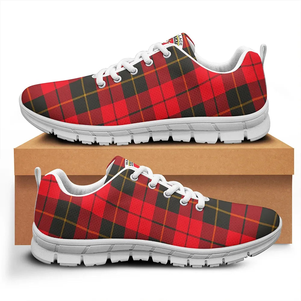 Wallace Weathered Tartan Crest Sneakers