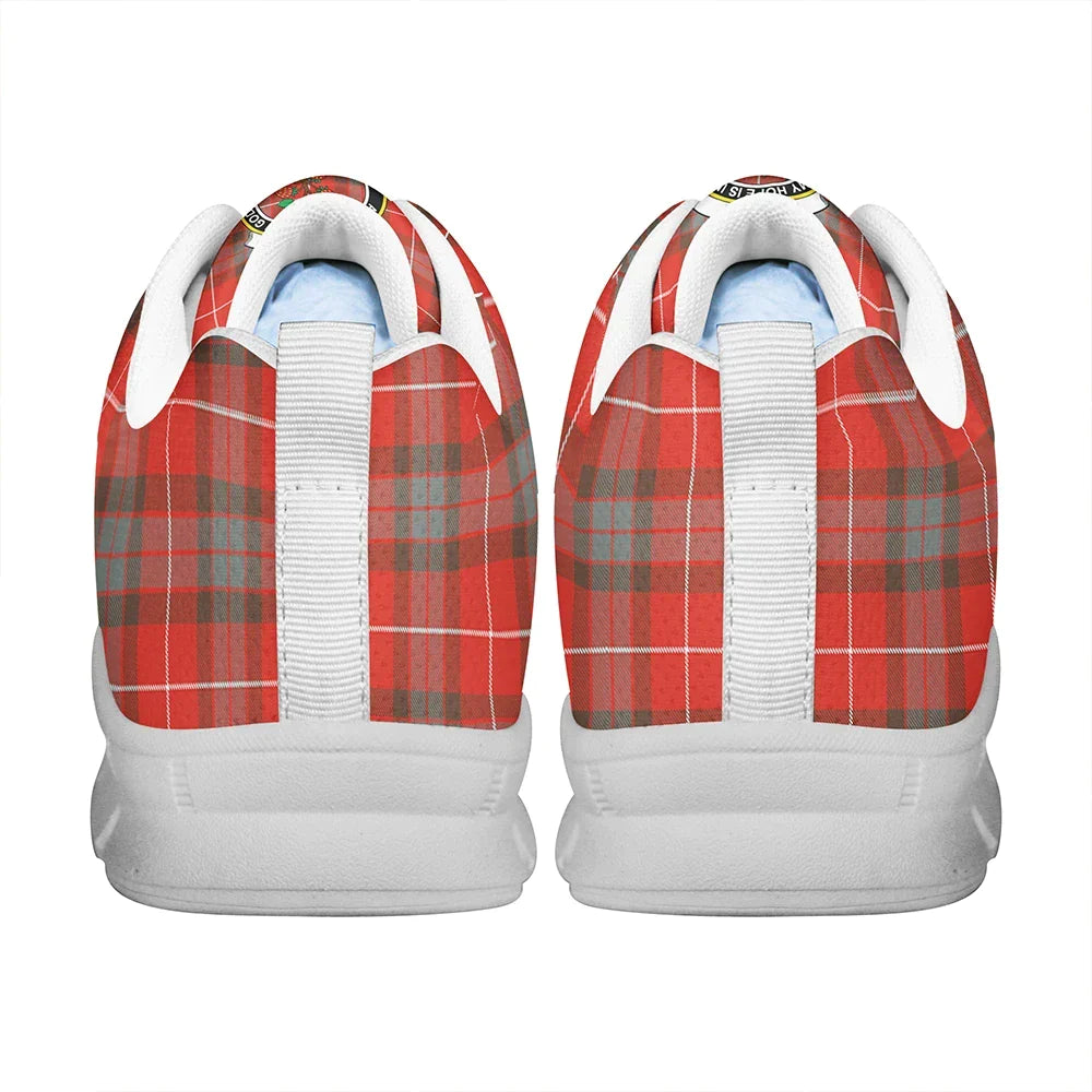 Fraser Weathered Tartan Crest Sneakers