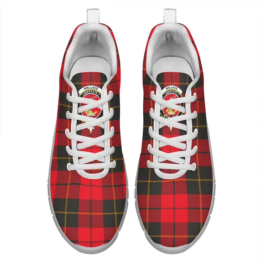 Wallace Weathered Tartan Crest Sneakers