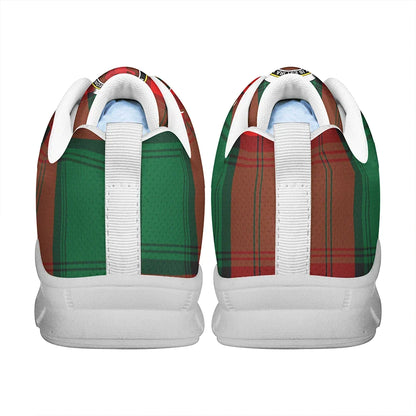 Stewart Atholl Modern Tartan Crest Sneakers