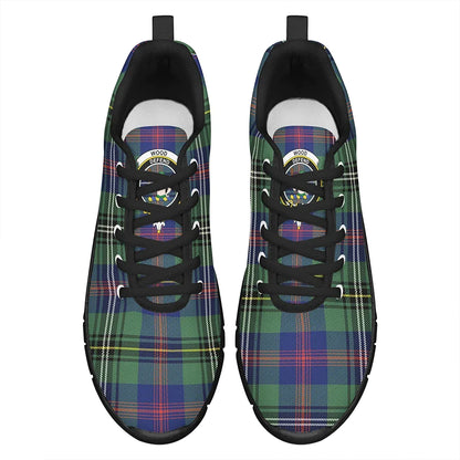 Wood Modern Tartan Crest Sneakers